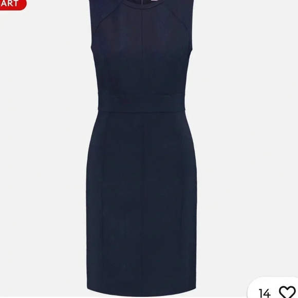 TORY BURCH DARK BLUE MIDI LENGTH SIZE 6 DRESS - Picture 1 of 15